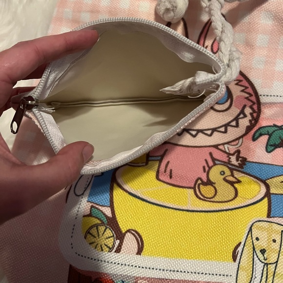 Pink Labubu Character Tote & Wristlet - Picture 7 of 7